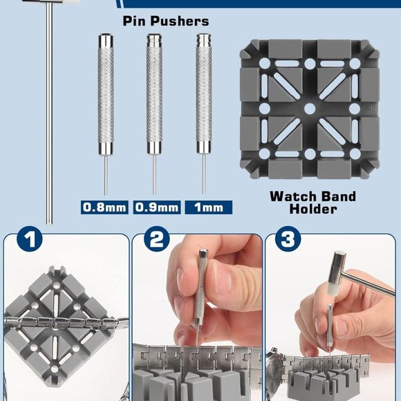 Watch Repair Kit, Watch Battery Replacement Tool Kit Watch Link Removal Tool Kit - Picture 6 of 6